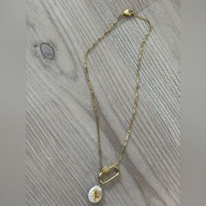 Boutique Gold Necklace with Unique Pendant